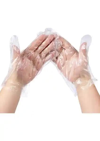 Zümre Polietilen Tek Kullanımlık Su Geçirmez Pet Şeffaf Eldivenler Günlük Hayatta Pratik ve Hijyenik Çözüm