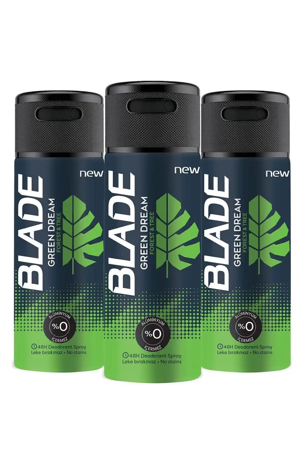 Blade Green Dream Erkek Deodorant: Etkili, Kalıcı ve Ferahlatıcı 150 ml Sprey