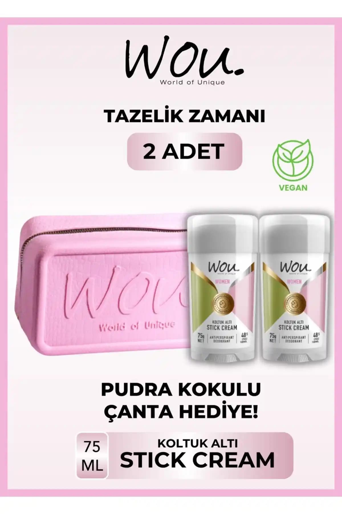 WOU Kadın Stick Krem: 48 Saat Etkili Terleme Önleyici Çözüm