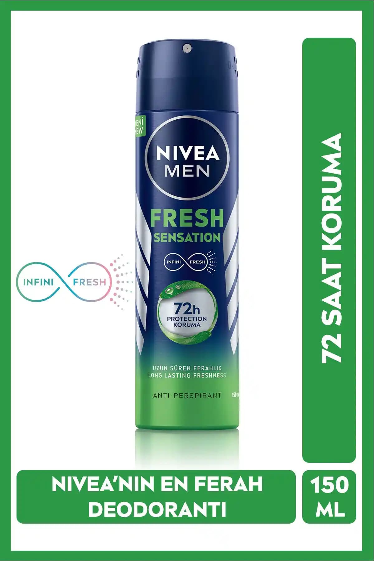 NIVEA Men Fresh Sensation Sprey Deodorant İncelemesi: Ferah ve Uzun Süreli Koruma Sunuyor