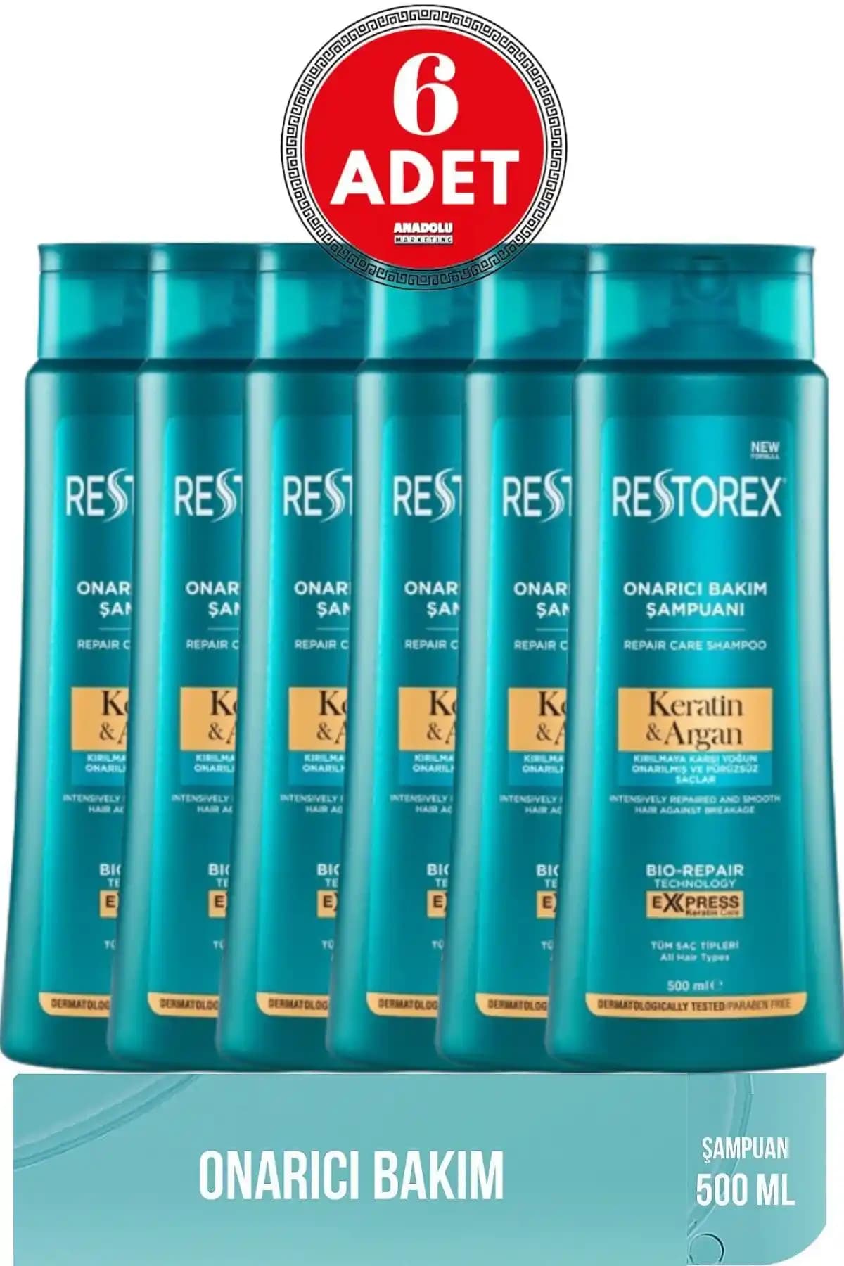 Restorex Keratin & Argan Şampuan ile Saç Bakımınızı Güçlendirin ve Onarın