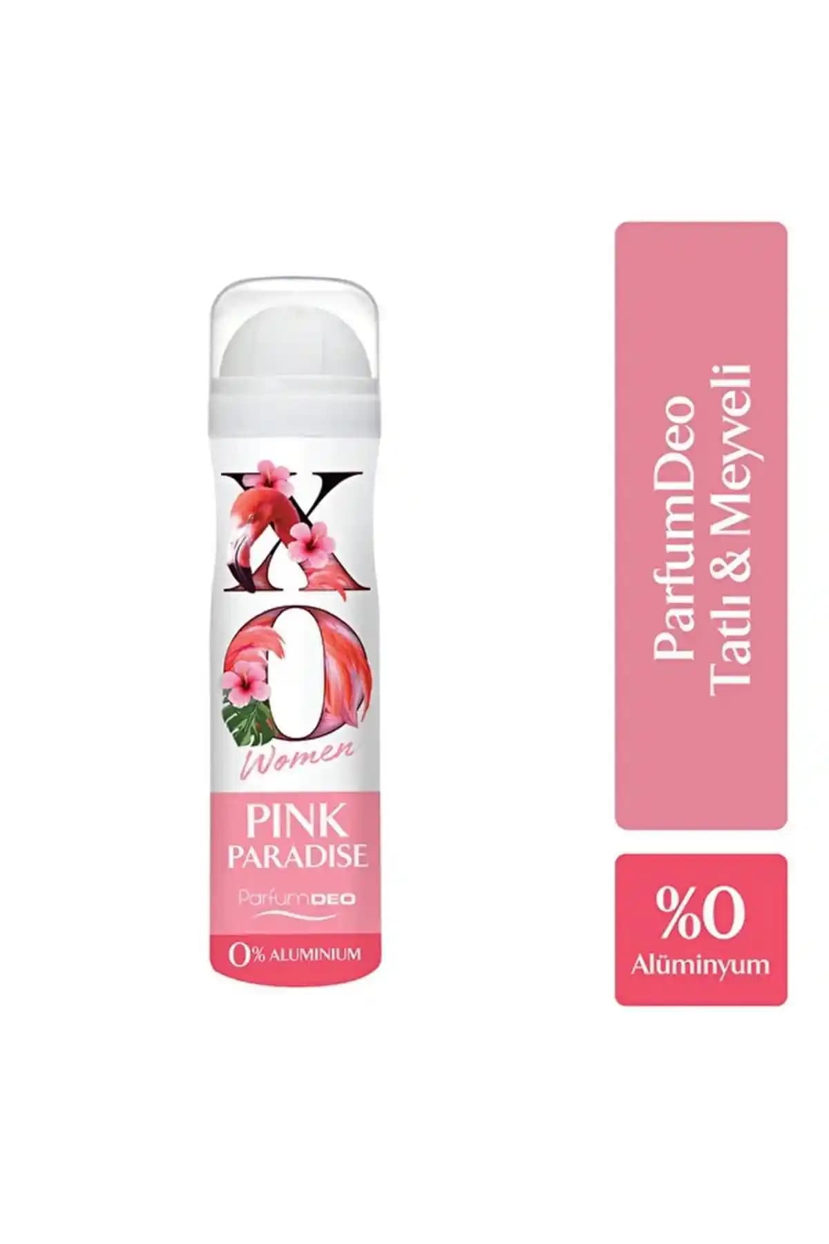 Xo Marka Kadın Deodorant Sprey Pink Paradise – Ferah ve Çekici Parfüm Alternatifi