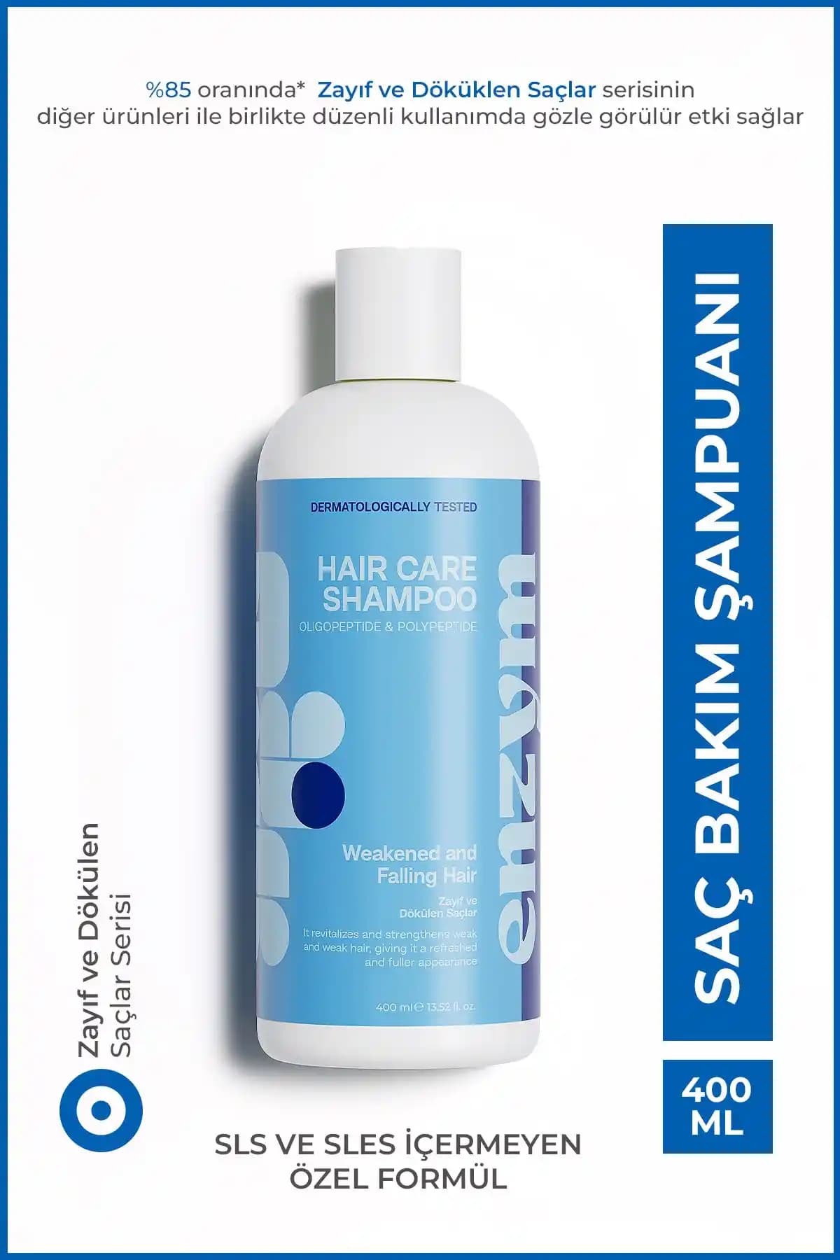 ENZYM COSMETICS: Zayıf ve Dökülen Saçlar İçin Güçlendirici Şampuan İncelemesi