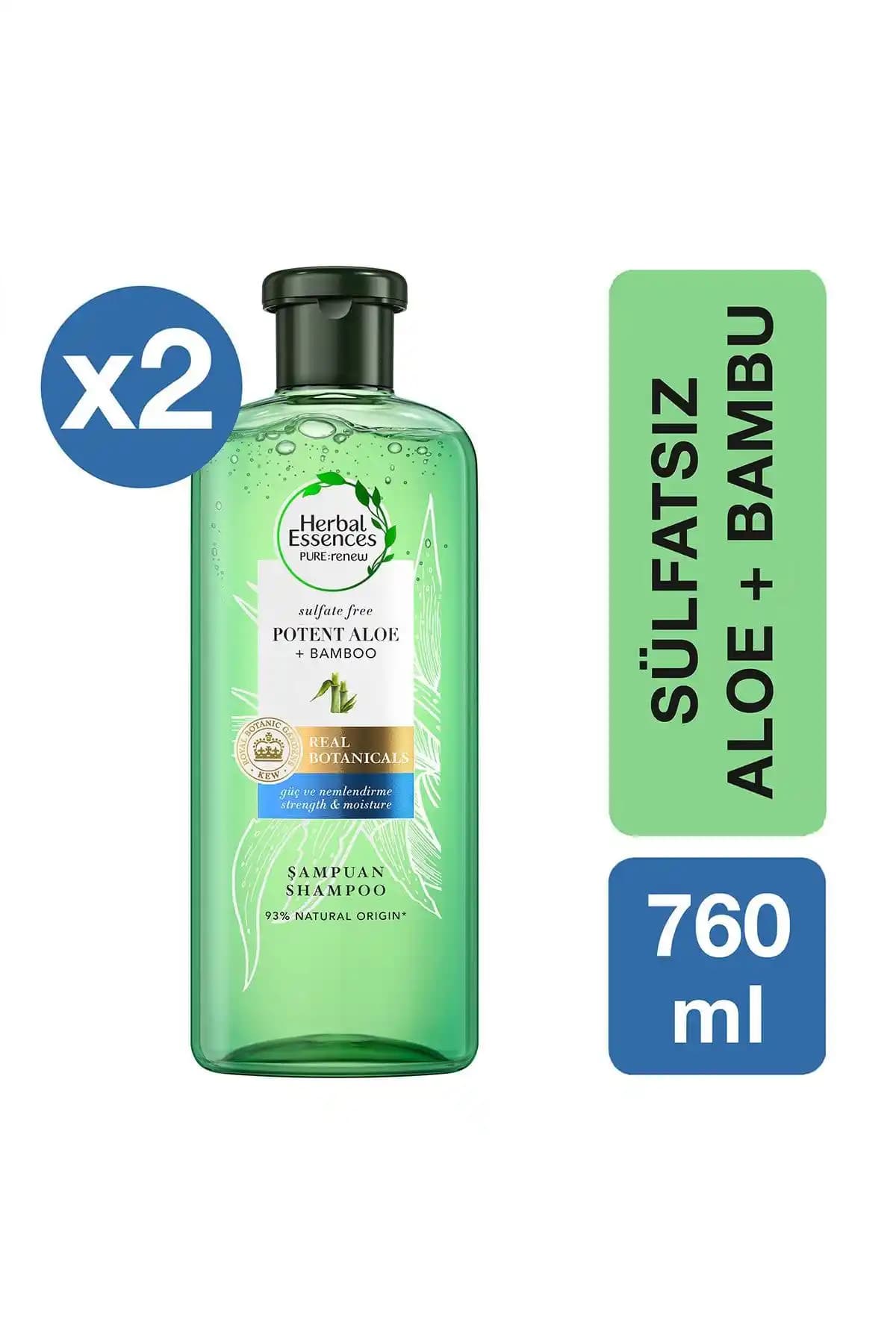 Herbal Essences Sülfatsız Şampuan: Aloe Vera ve Bambu ile Saç Bakımı