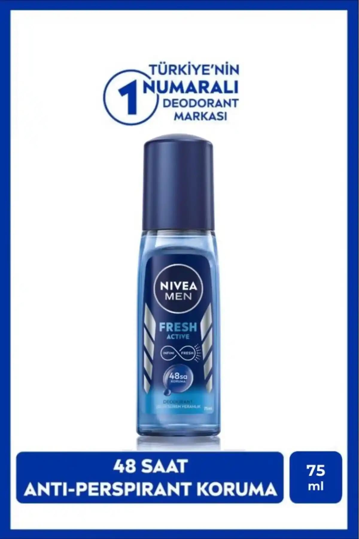 NIVEA Men Erkek Pump Sprey Deodorant Fresh Active: Ferah Ve Güvenilir Koruma