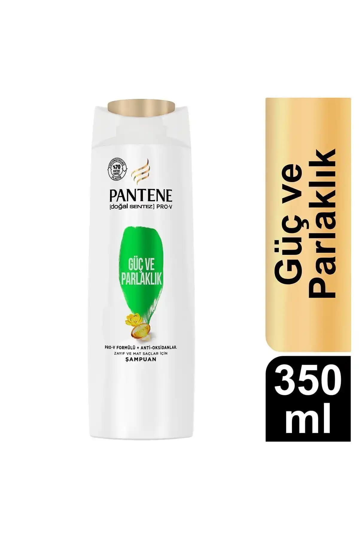 Pantene Doğal Sentez Güç ve Parlaklık Şampuan: İnce Telli Saçlarınıza Güç Katın