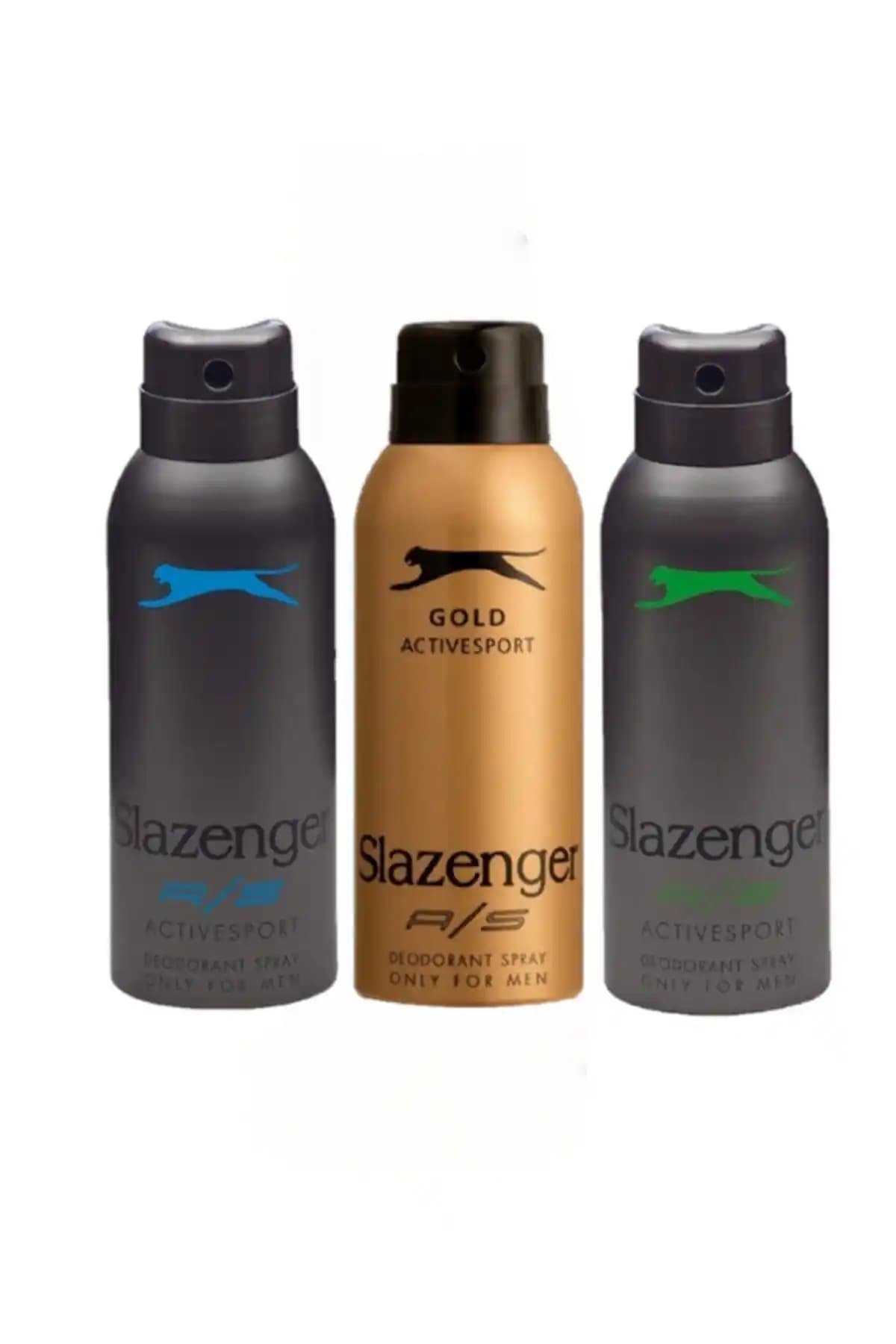Slazenger Active Sport Gold Yeşil Mavi Deodorant Seti ile Ferahlığı Keşfedin