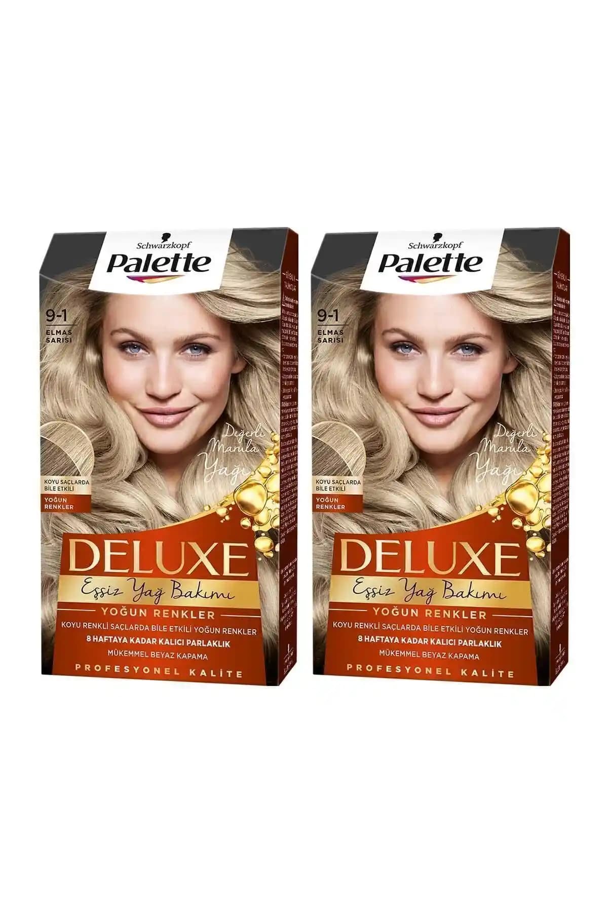Palette Deluxe 9-1 Elmas Sarısı Saç Boyası ile Kolay ve Güzel Renk Değişimi