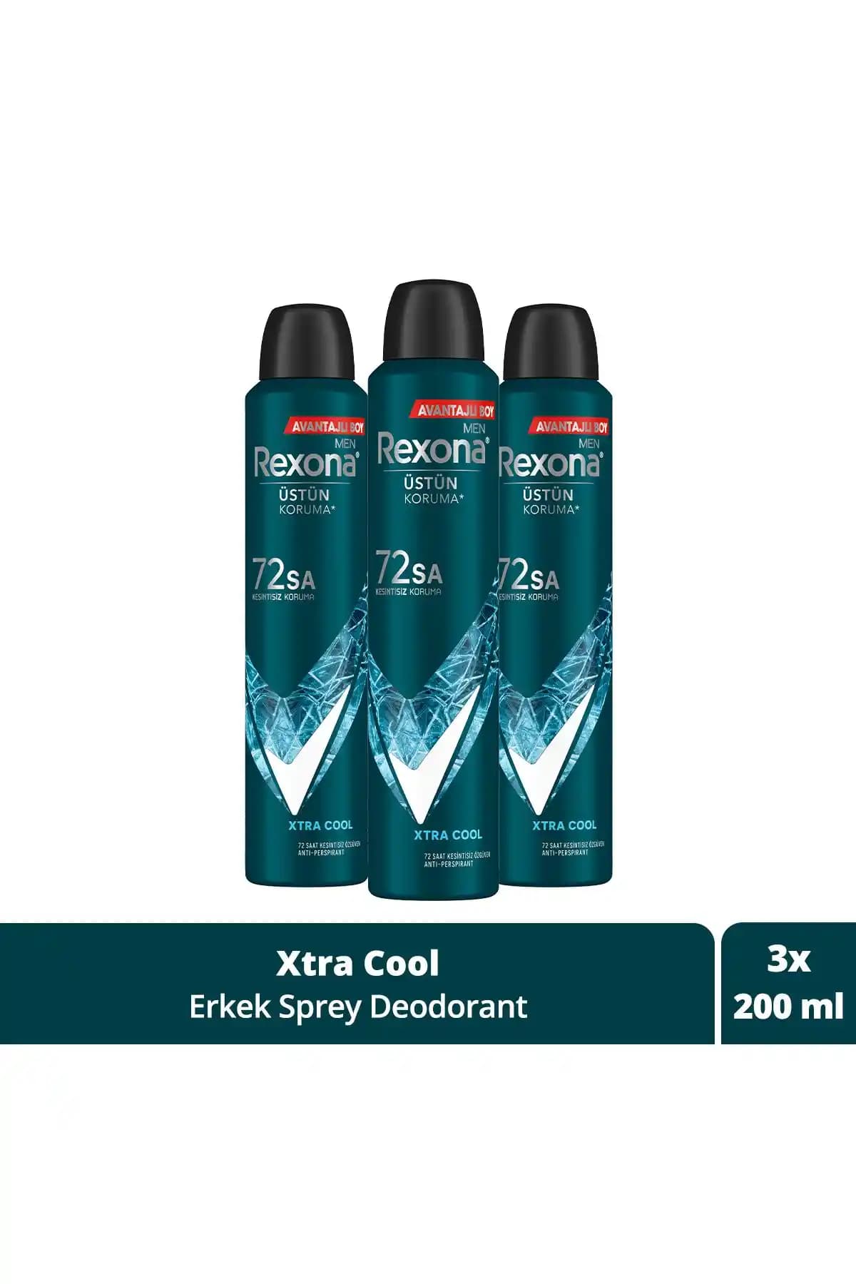 Rexona Men Xtra Cool Erkek Sprey Deodorant: Uzun Süreli Ferahlama