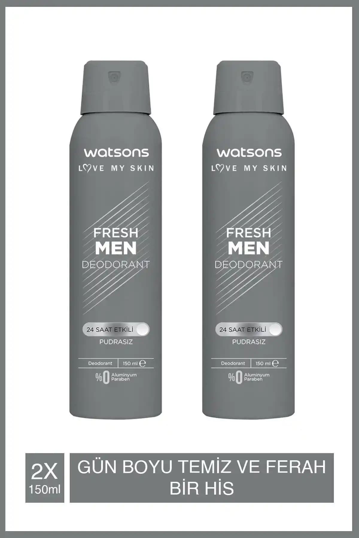 Watsons Fresh Men Pudrasız Deodorant Sprey İncelemesi: Tazelik ve Ferahlık Hissi