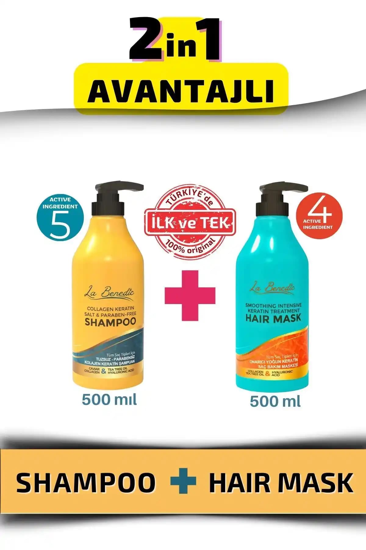 La Benedic Kolajen ve Keratin İçeren Onarıcı Şampuan ve Maske Ürün İncelemesi