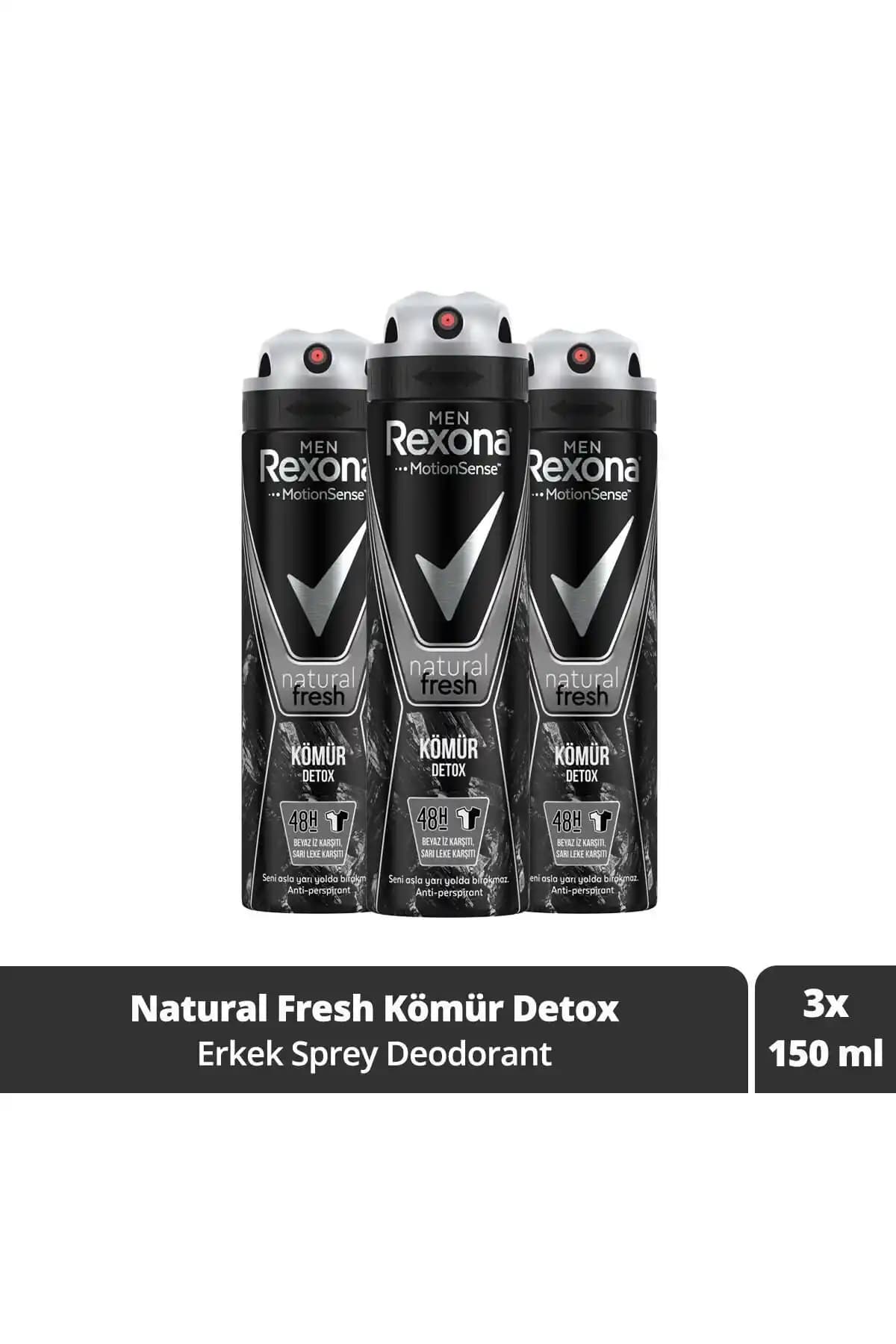 Rexona Men Erkek Sprey Deodorant Natural Fresh Kömür Detox Ürün İncelemesi