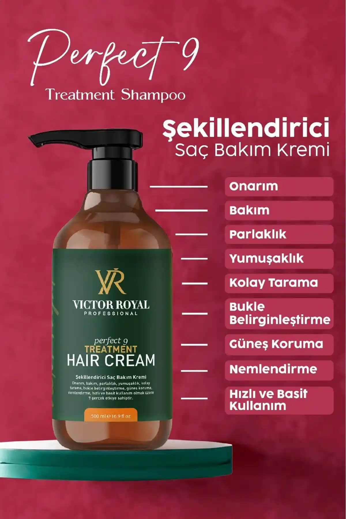 Victor Royal Durulanmayan Saç Kremi ile Kıvırcık ve Dalgalı Saçlarınızı Besleyin