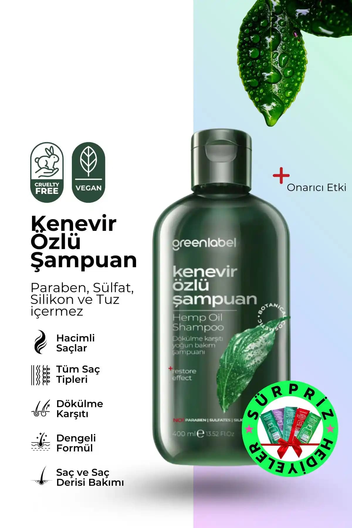 Green Label Kenevir Özlü Şampuan ile Quality Life QL Kepek Şampuanı Karşılaştırması