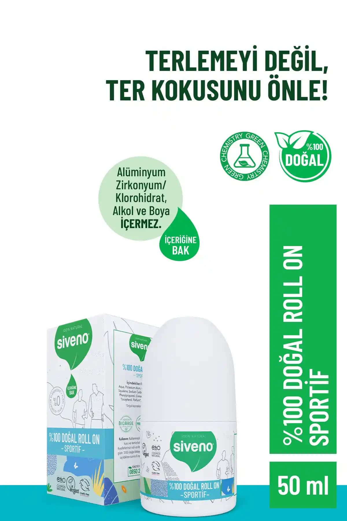 Siveno %100 Doğal Roll-on Deodorantlar: Sportif ve Unisex Ürün Karşılaştırması
