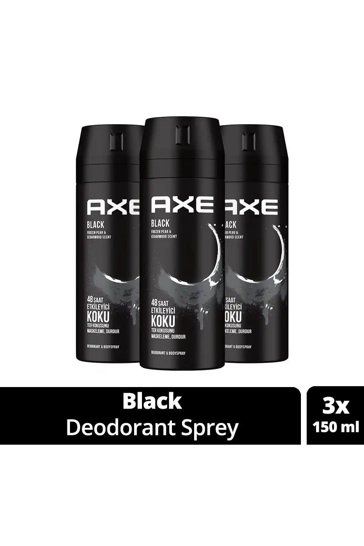 Axe Erkek Deodorant & Bodyspray Black ile Skateboard & Fresh Roses Karşılaştırması