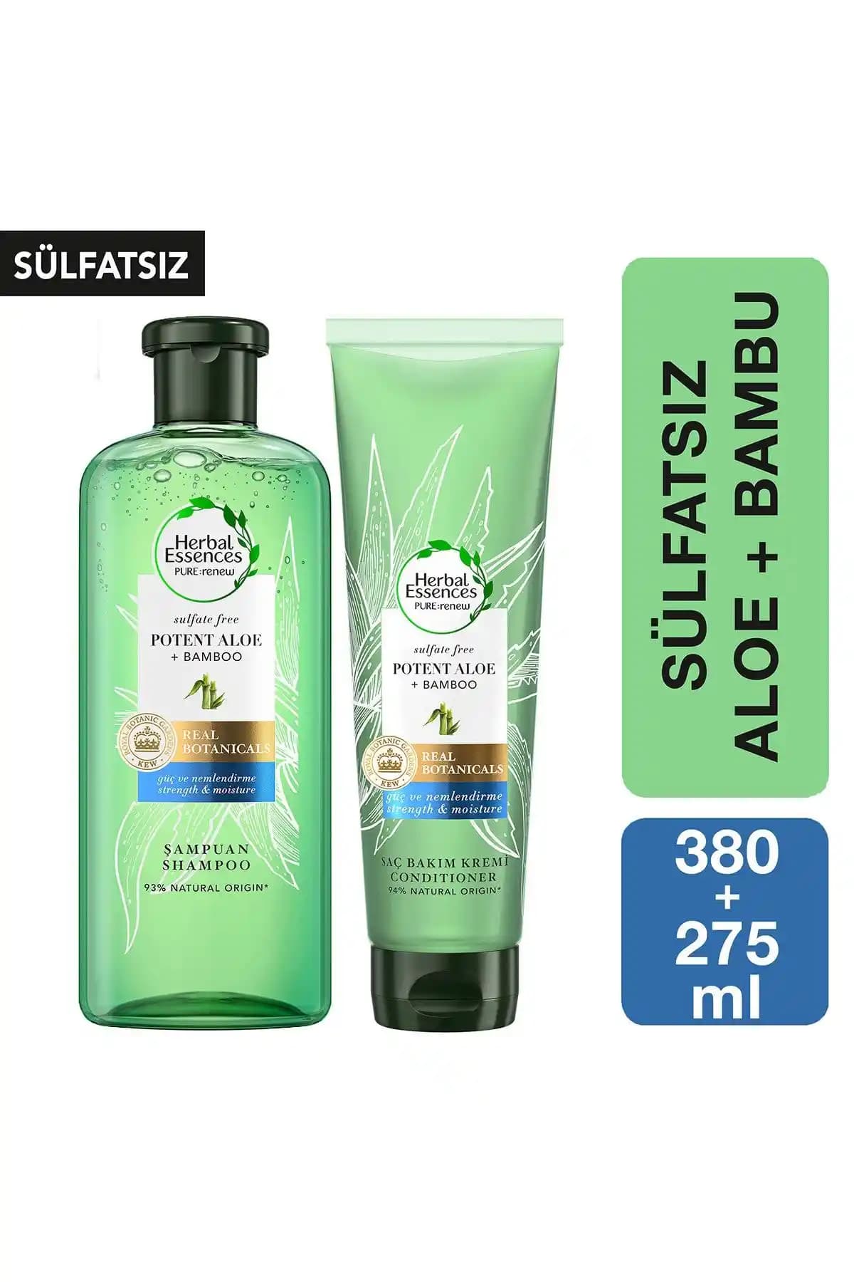 Herbal Essences Şampuan Karşılaştırması: Güç ve Nem Aloe + Bambu vs. Renk Koruma Aloe Mango