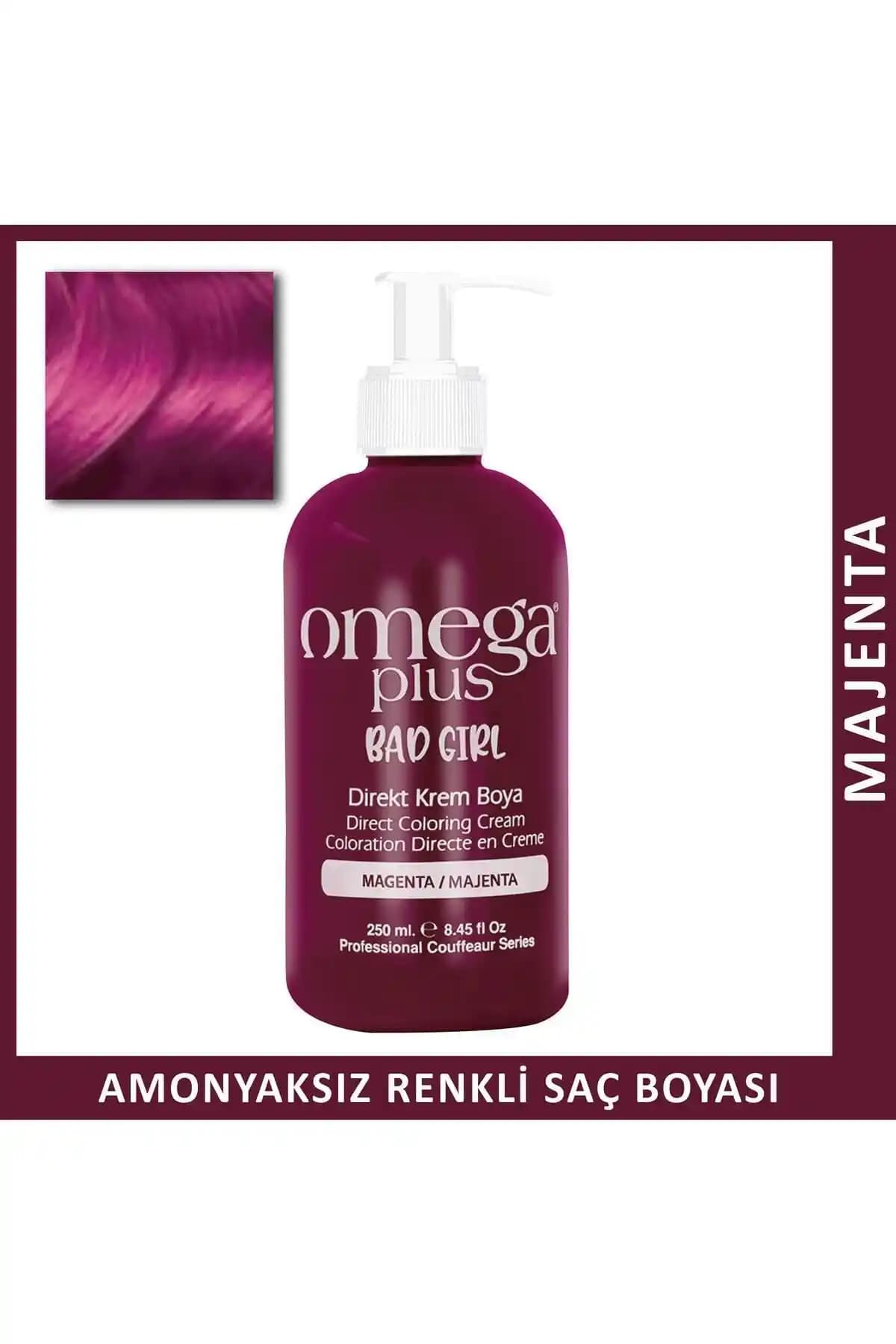 Omega Plus Bad Girl MAJENTA ve PEMBE Amonyaksız Saç Boyası Karşılaştırması