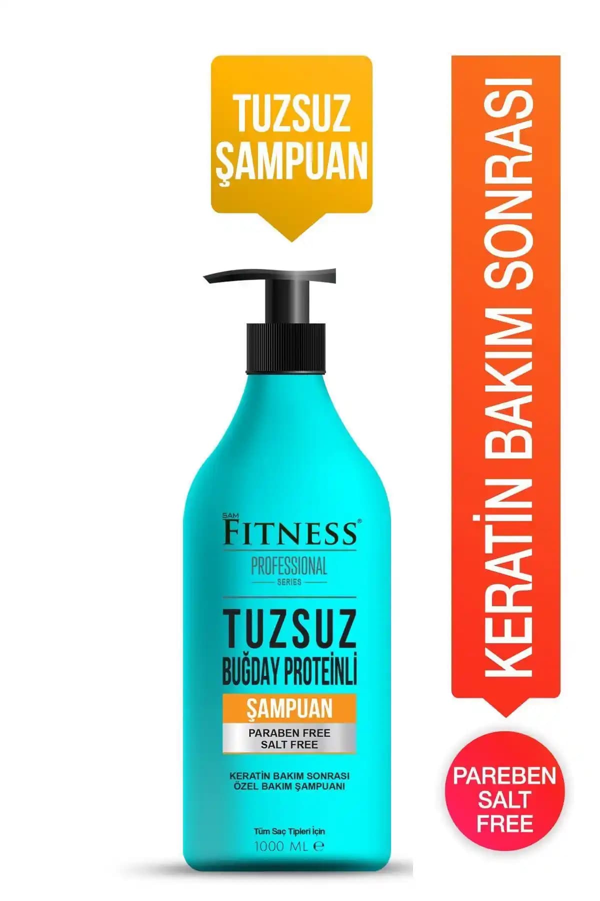 Fitness Professional Tuzsuz Şampuan ile Keratin Bakımının Farkları: 1000 ml ve 250 ml