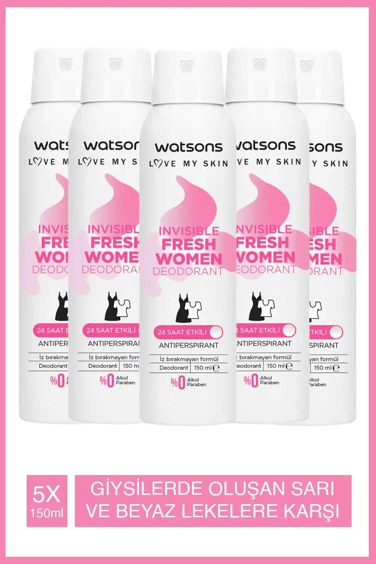 Watsons Invisible Fresh ve Shower Fresh Pudralı Deodorant Karşılaştırması