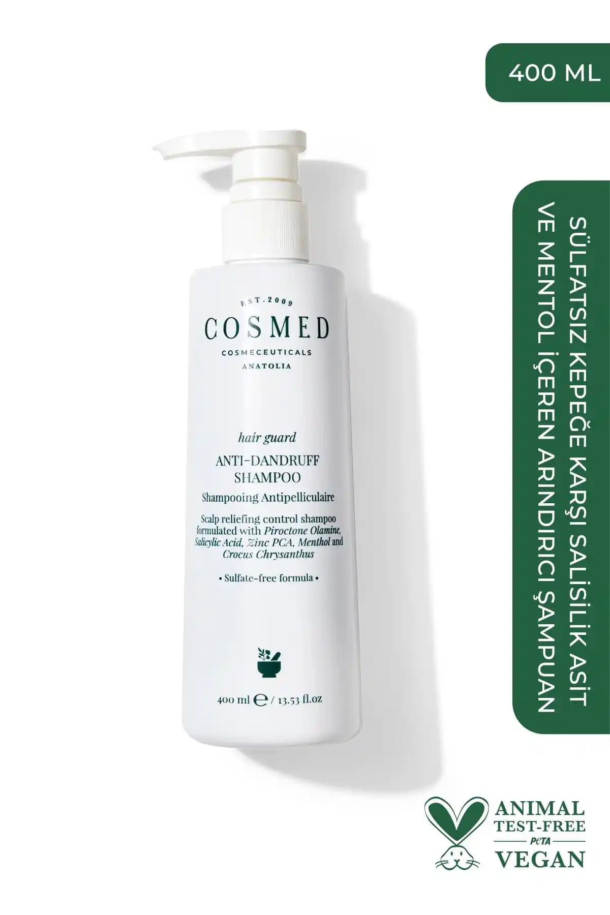 COSMED Hair Guard Anti-dandruff ve Anti Hair Loss Şampuanlar: Kıyaslama ve İnceleme