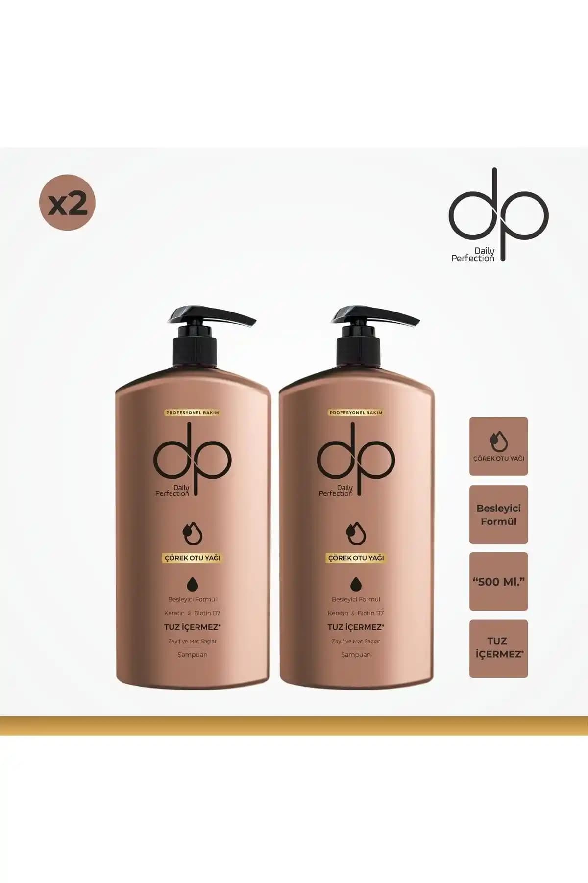 DP Daily Perfection Şampuan Çörek Otu Yağı ve Tuzsuz Şampuan Karşılaştırması