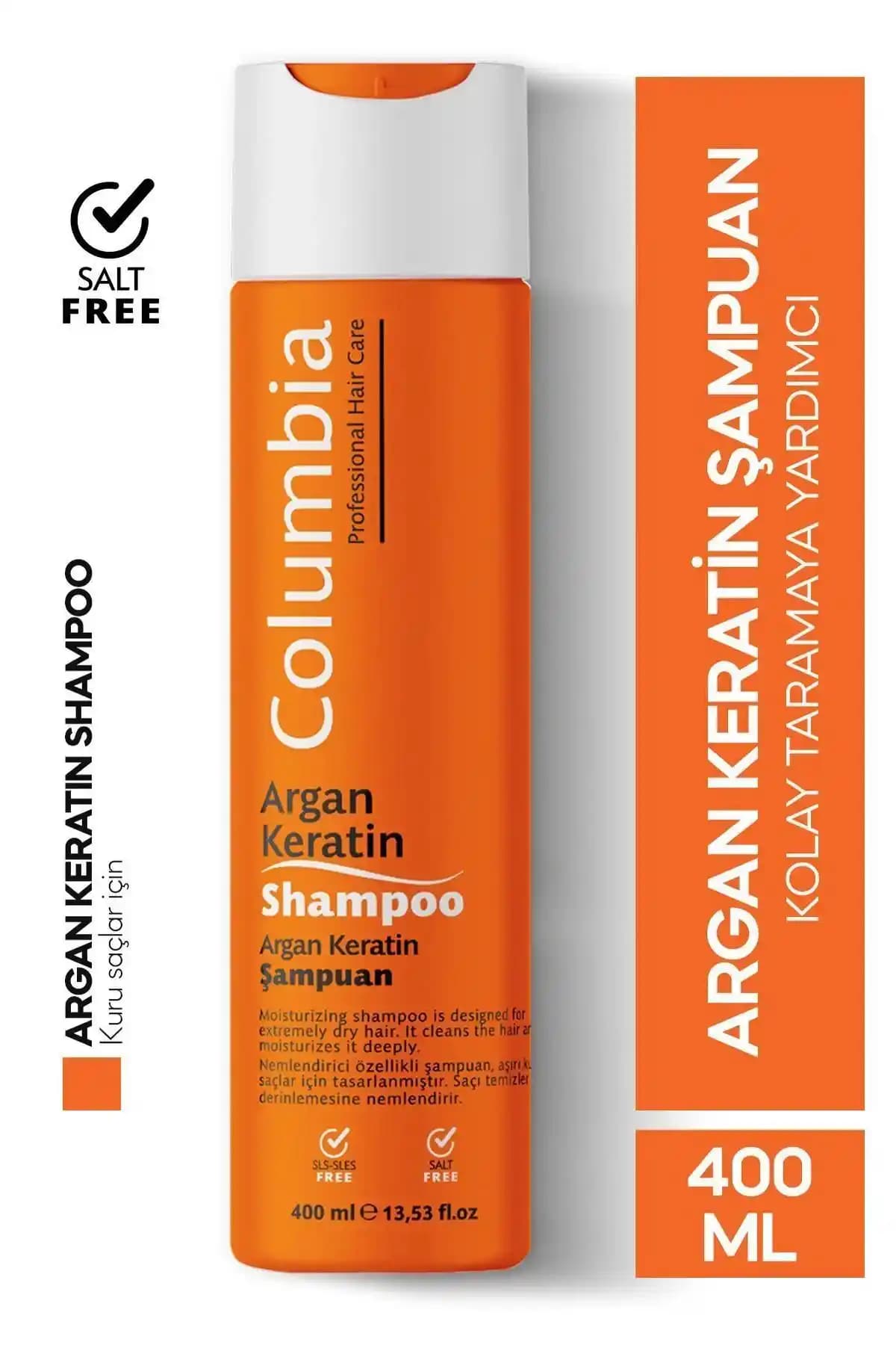Columbia Şampuan Karşılaştırması: Argan & Keratin ile Tuzsuz Collagen & Biotin