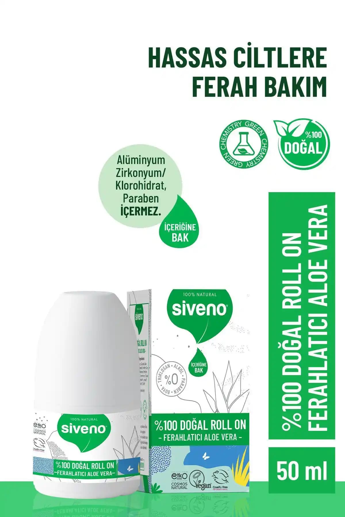 Siveno %100 Doğal Roll-on Deodorant İncelemesi: Aloe Vera ve Hindistan Cevizi