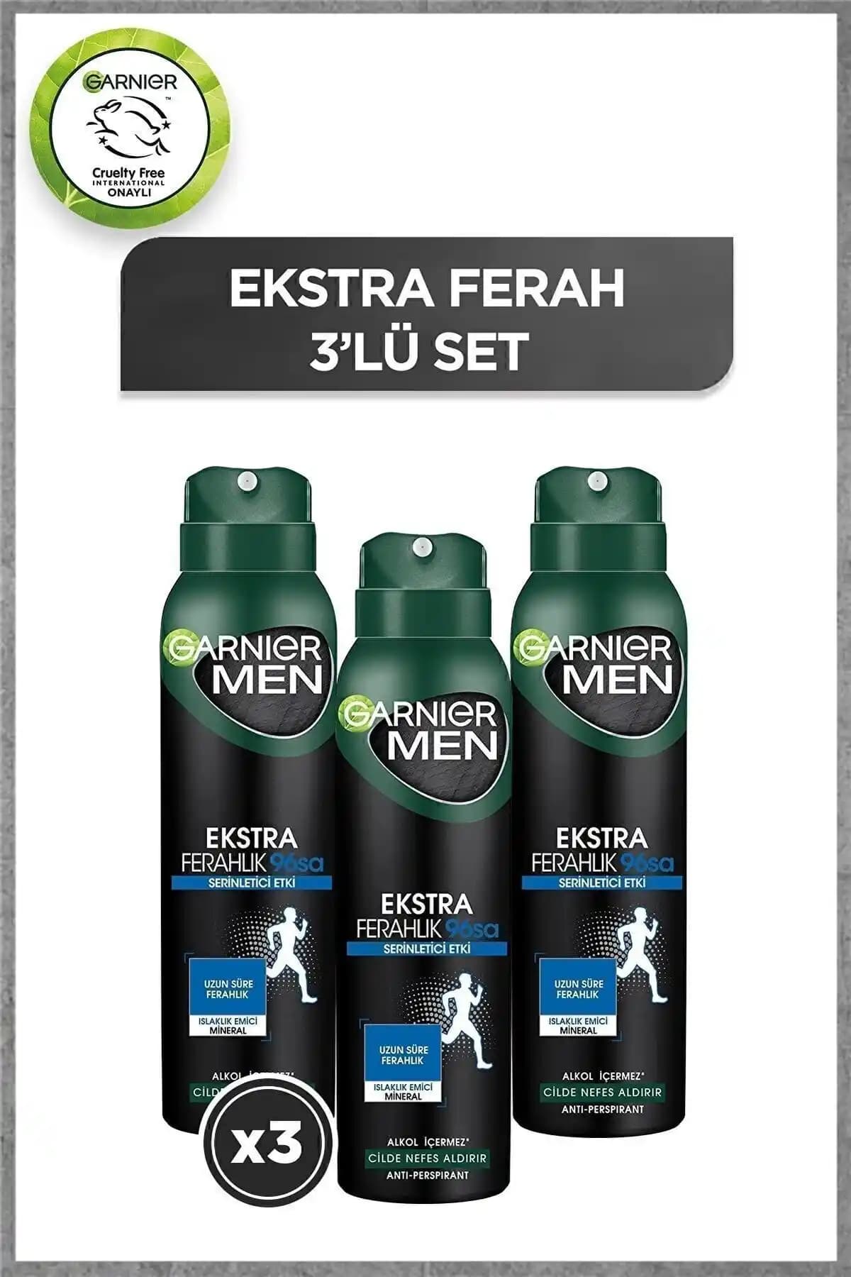 Garnier 3'lü Men Ekstra Ferahlık Ve Lekesiz Koruma Aerosol Ürünleri Karşılaştırması