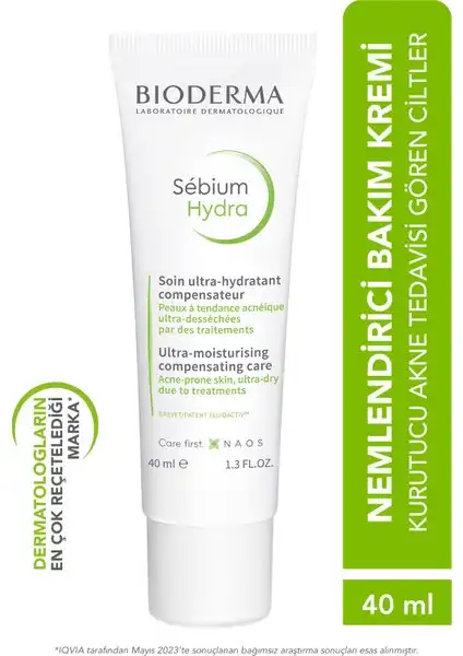 Bioderma Sebium Hydra Cream: Yağlı ve Karma Ciltler İçin Nemlendirici
