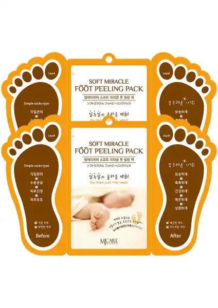 Mjcare Miracle Foot Peeling Pack - Yumuşak ve Pürüzsüz Ayaklar İçin Etkili Peeling Maskesi