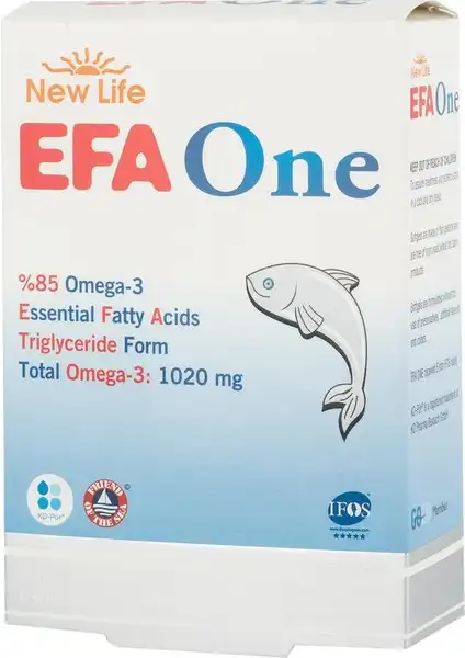 New Life Efa One: Omega 3 Yağ Asidi Takviyesi ile Kalp ve Beyin Sağlığını Destekleyin