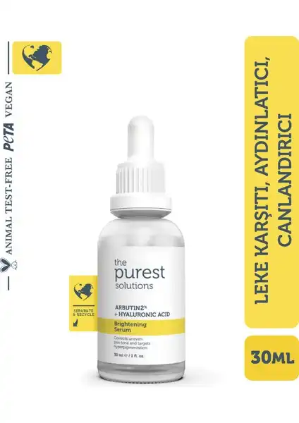 The Purest Solutions Leke Karşıtı Arbutin Cilt Bakım Serumu - Etkili Sonuçlar