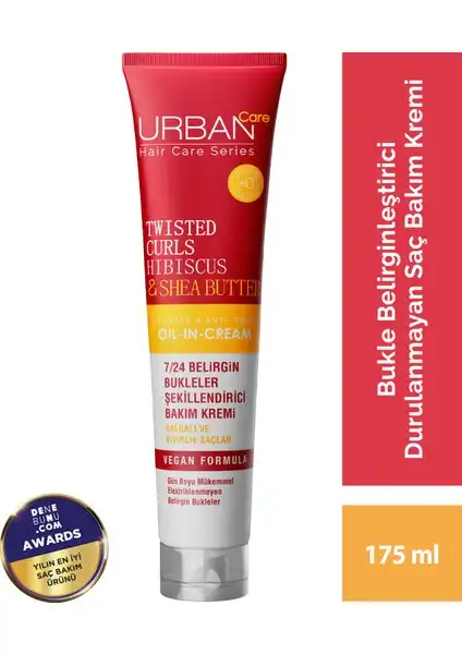 URBAN Care Hibiscus & Shea Butter: Kıvırcık ve Dalgalı Saçlara Özel Bakım Kremi