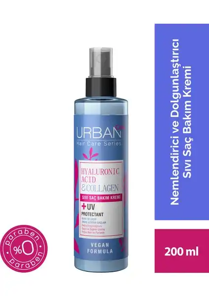 URBAN Care Hyaluronik Asitli Sıvı Saç Bakım Kremi ile Kuru ve Cansız Saçlara Derin Bakım