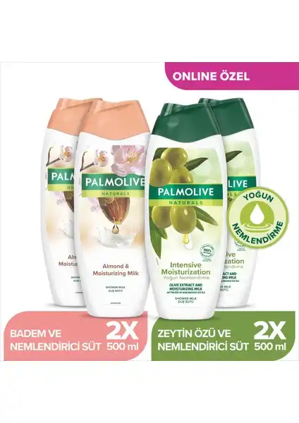 Palmolive Naturals Hassas Ciltler İçin Badem ve Zeytin Özlü Duş Jeli