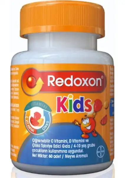 Redoxon Kids Çiğnenebilir Tablet: Çocuklar İçin Günlük Vitamin Desteği