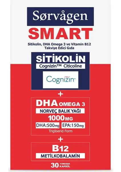 Sorvagen Smart Sitikolin: Beyin Sağlığını Destekleyen Takviye Ürünü