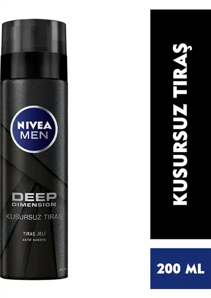 NIVEA Men Deep Dimension Tıraş Jeli ile Kaygan ve Konforlu Tıraş Deneyimi