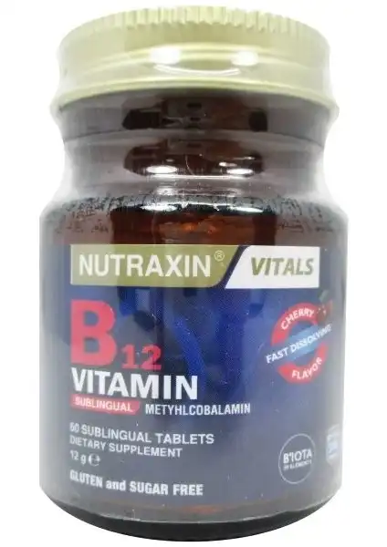 Nutraxin B12 Vitamin 1000mcg ile Enerji ve Vitaliteyi Destekleyin