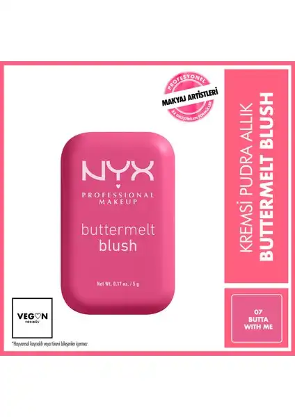 NYX Buttermelt Blush Kremsi Pudra Allık 07 Butta With Me İncelemesi