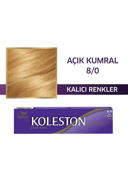 Wella Koleston Açık Kumral 8/0 Saç Boyası: Kaliteli Renk ve Kullanım Kolaylığı