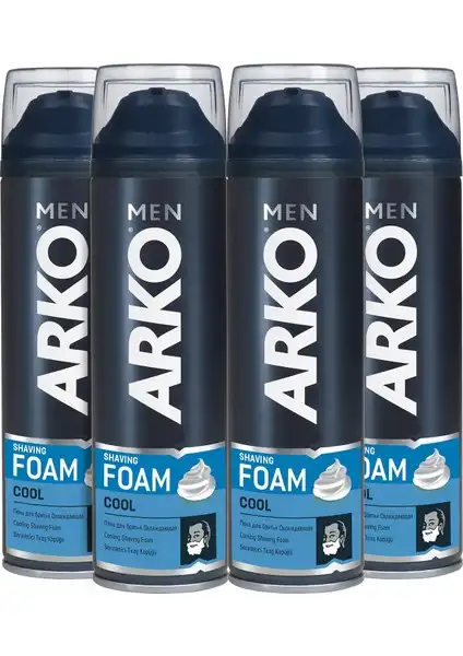Arko Men Cool Erkek Tıraş Köpüğü 4'lü Paket 200 ml Detaylı İncelemesi