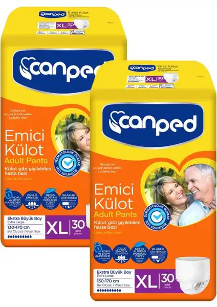 Canped Emici Külot XL - Kaçırma Problemi için Rahat ve Güvenilir Çözüm