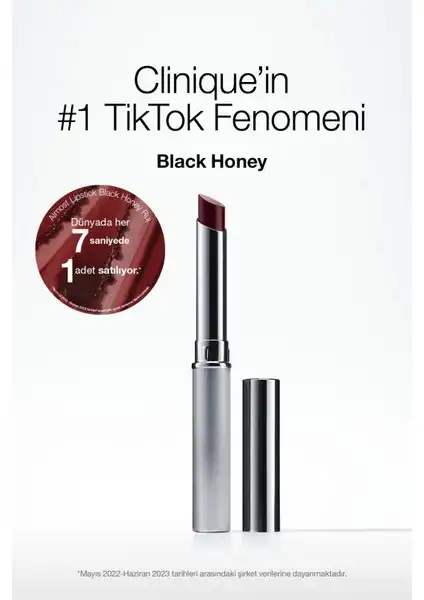 Clinique Almost Lipstick - Black Honey: Parlak ve Kolay Uygulama İmkanları