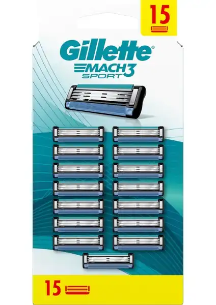 Gillette Mach 3 Sport Tıraş Bıçağı 15'li Yedek Seti Detaylı İncelemesi