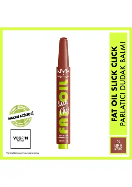 Nyx Professional Makeup Fat Oil Slick Click Dudak Balmı İncelemesi ve Özellikleri