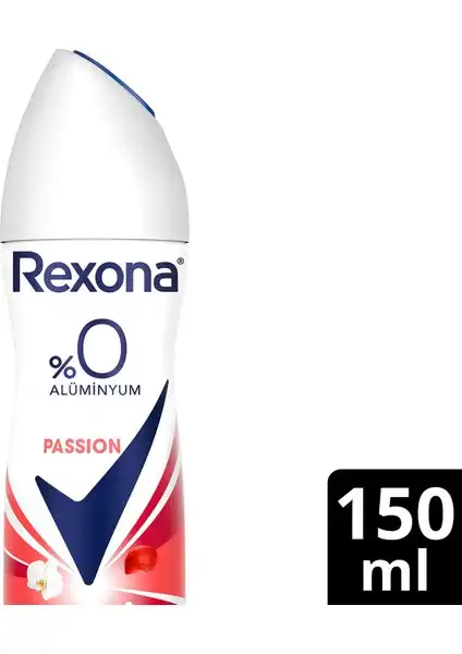 Rexona Kadın Sprey Deodorant Passion %0 Alüminyum ile Ferahlık Sağlayın