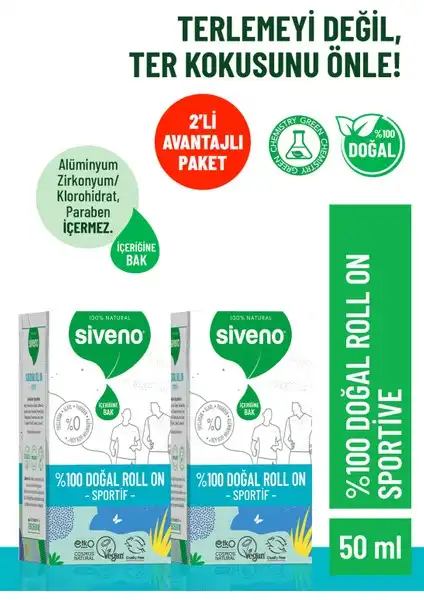 Siveno %100 Doğal Roll-On Sporcu Deodorant İncelemesi: Özellikleri ve Yorumlar