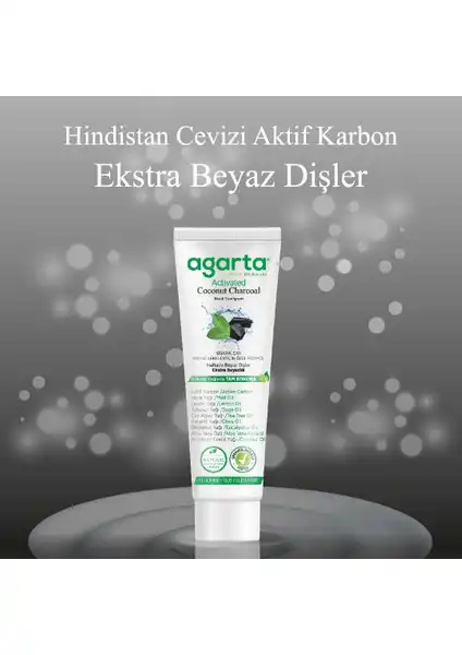 Agarta Doğal Hindistan Cevizi Özlü Aktif Karbonlu Diş Macunu Özellikleri